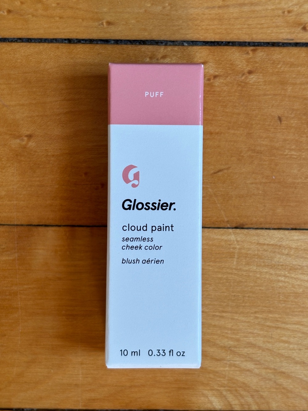 NIB Glossier Cloud Paint in Puff - Light Pink Blush + Bronzer Makeup